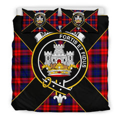 MacLachlan Tartan Crest Bedding Set - Luxury Style