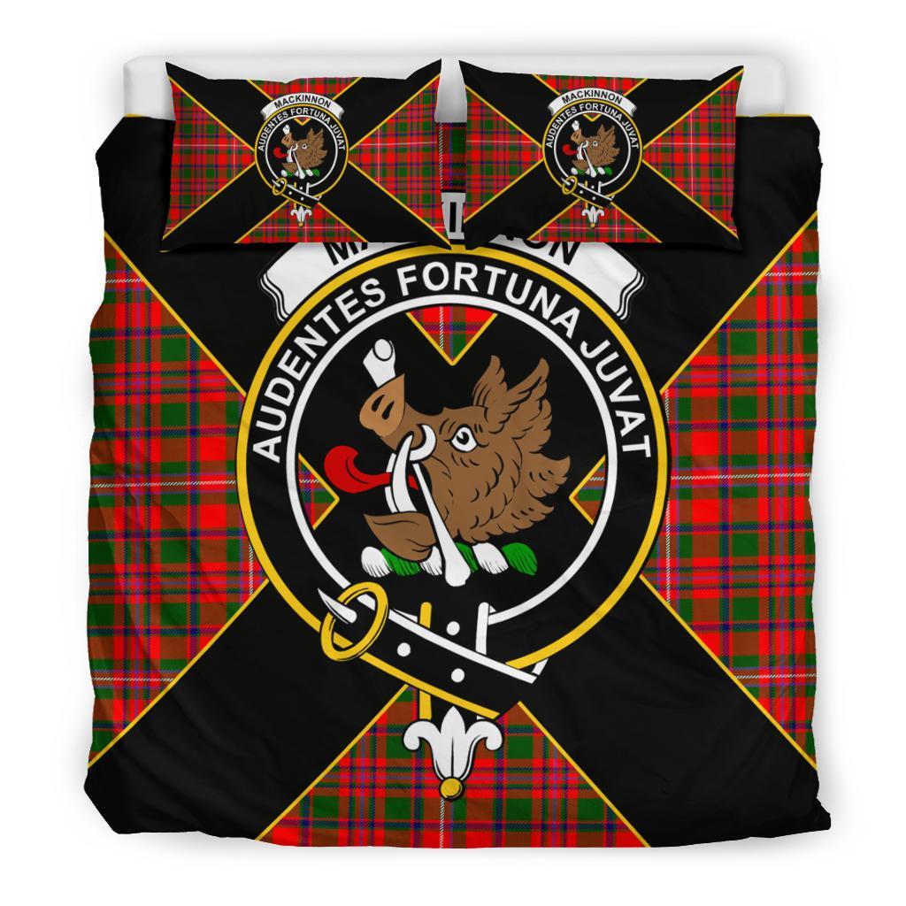 MacKinnon Tartan Crest Bedding Set - Luxury Style