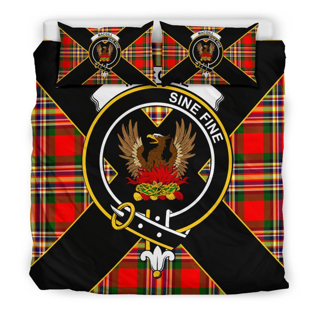 MacGill (Makgill) Tartan Crest Bedding Set - Luxury Style