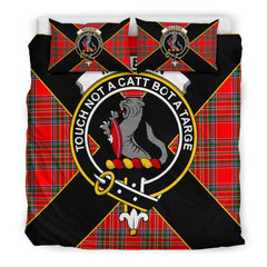 MacBain Tartan Crest Bedding Set - Luxury Style