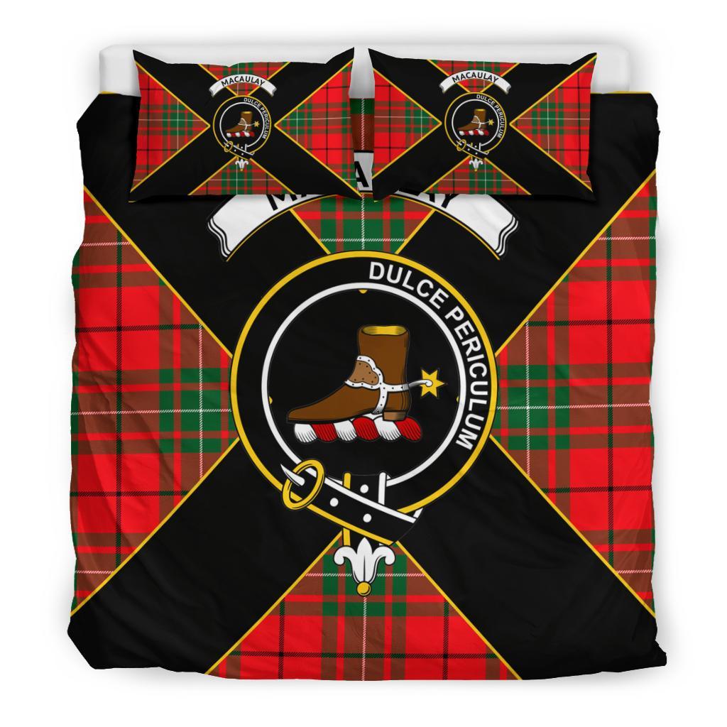 MacAulay Tartan Crest Bedding Set - Luxury Style