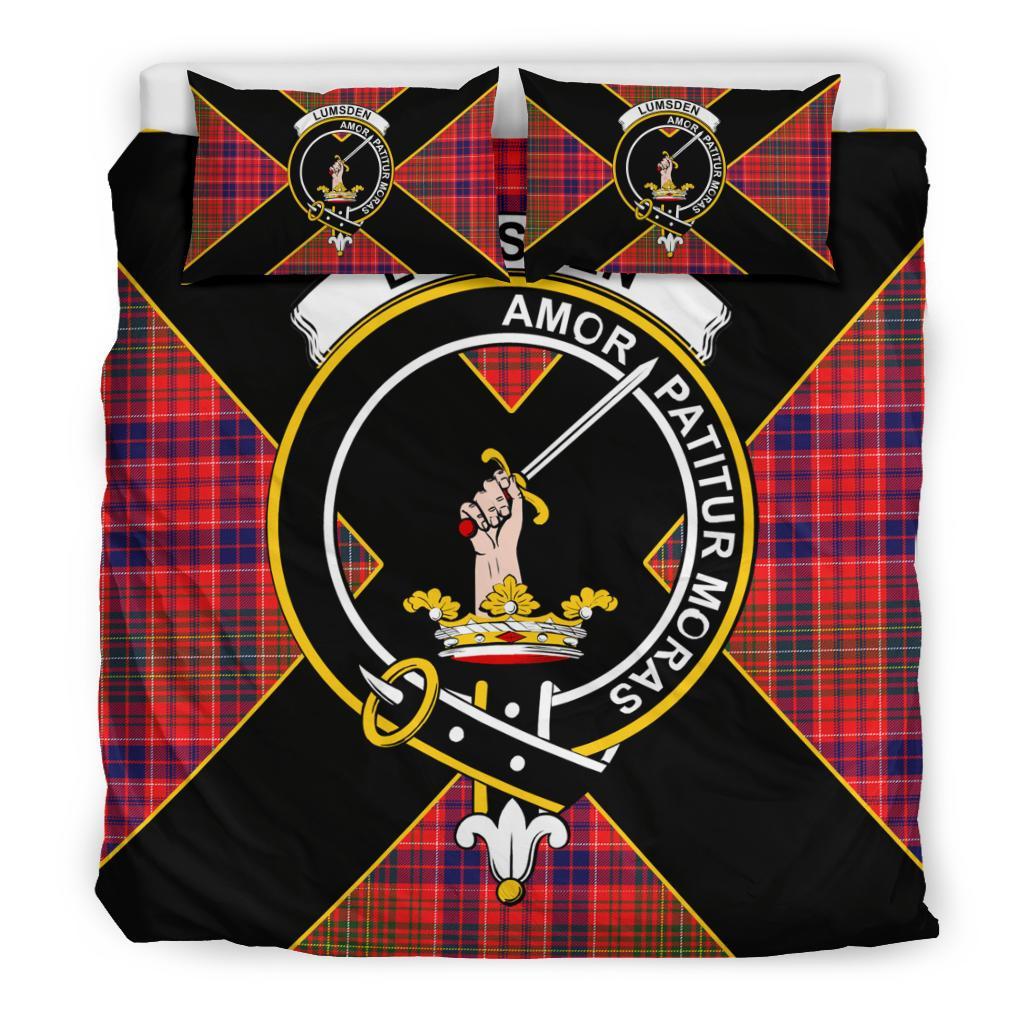 Lumsden Tartan Crest Bedding Set - Luxury Style