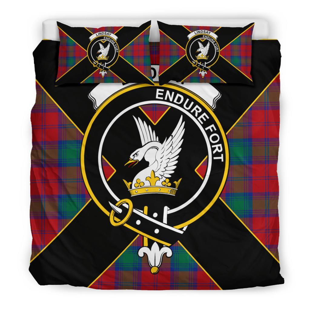 Lindsay Tartan Crest Bedding Set - Luxury Style