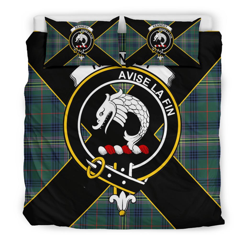 Kennedy Tartan Crest Bedding Set