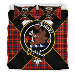 Innes Tartan Crest Bedding Set - Luxury Style