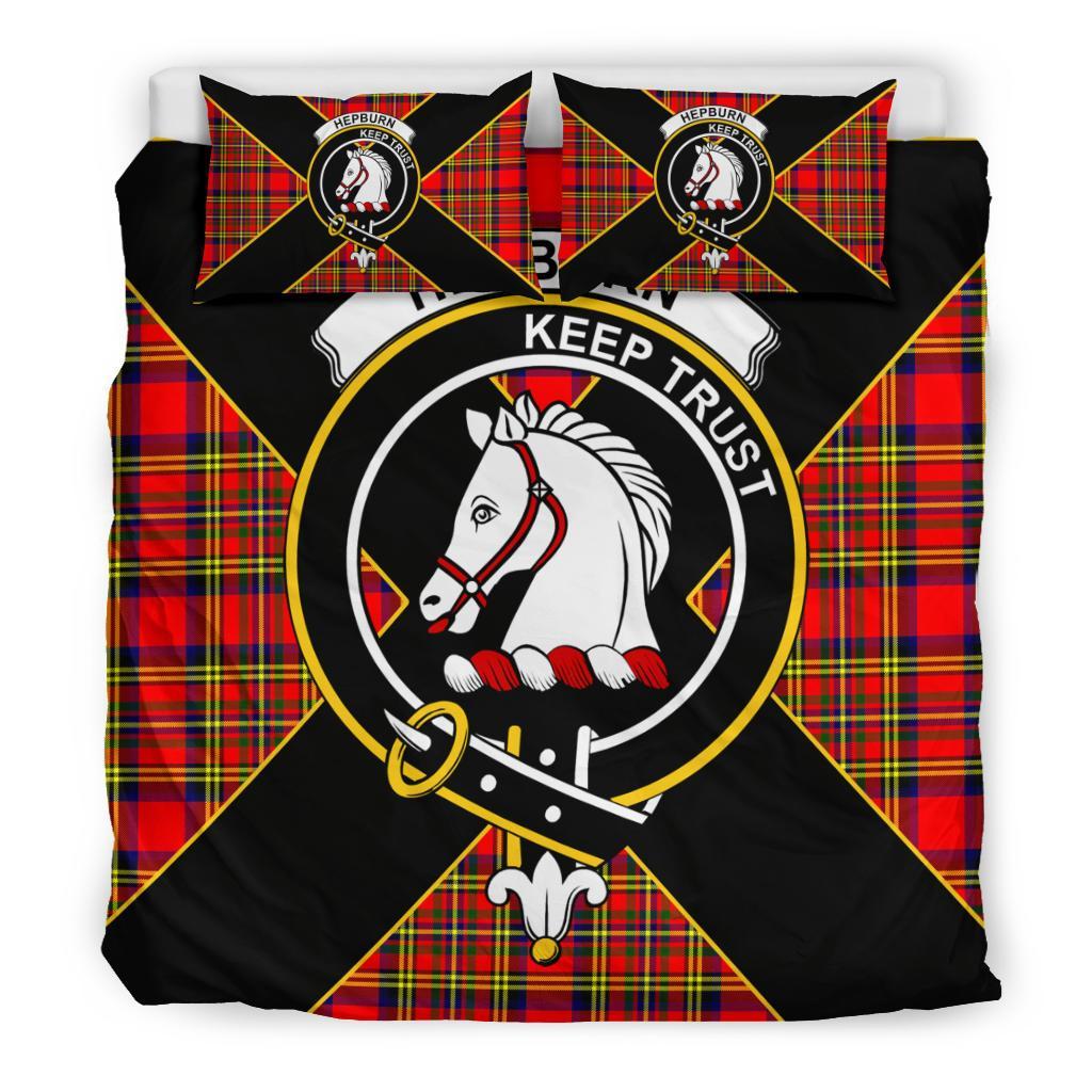 Hepburn Tartan Crest Bedding Set - Luxury Style