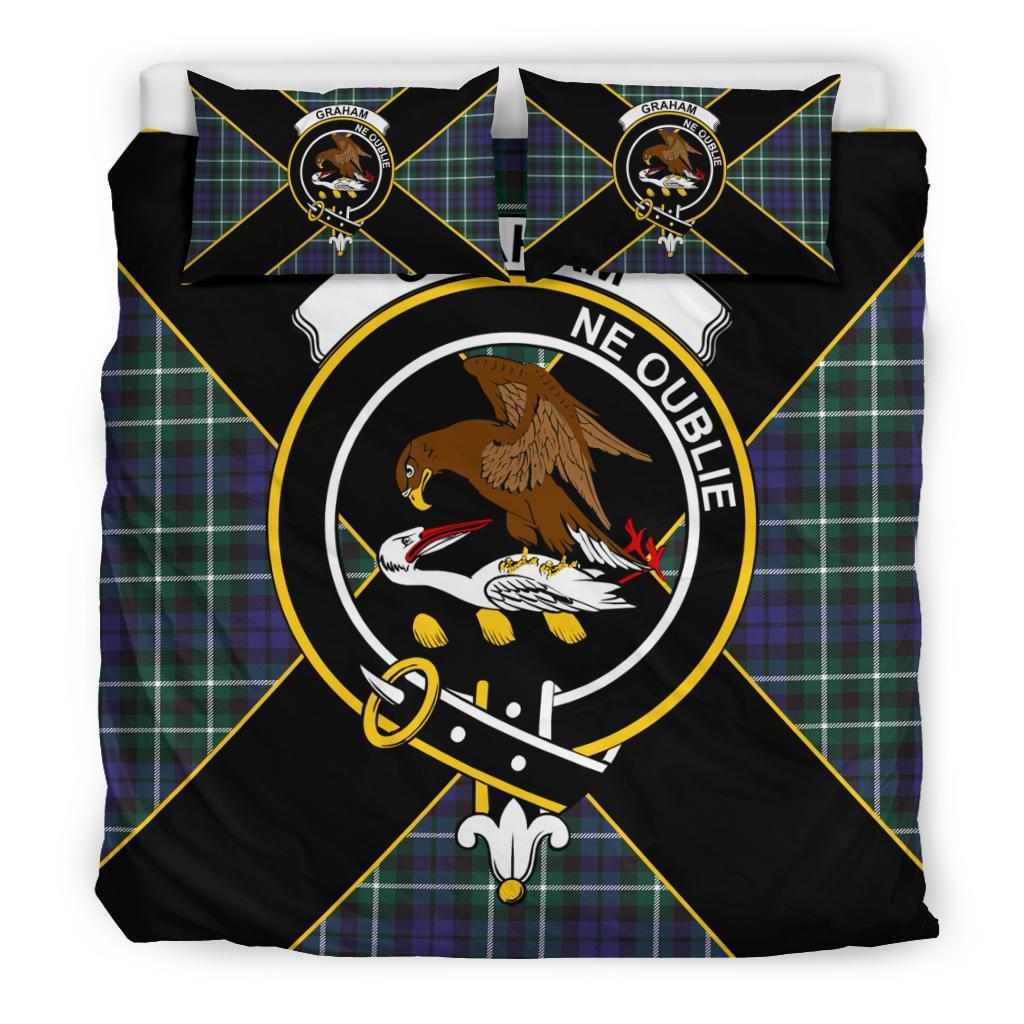 Graham Tartan Crest Bedding Set - Luxury Style