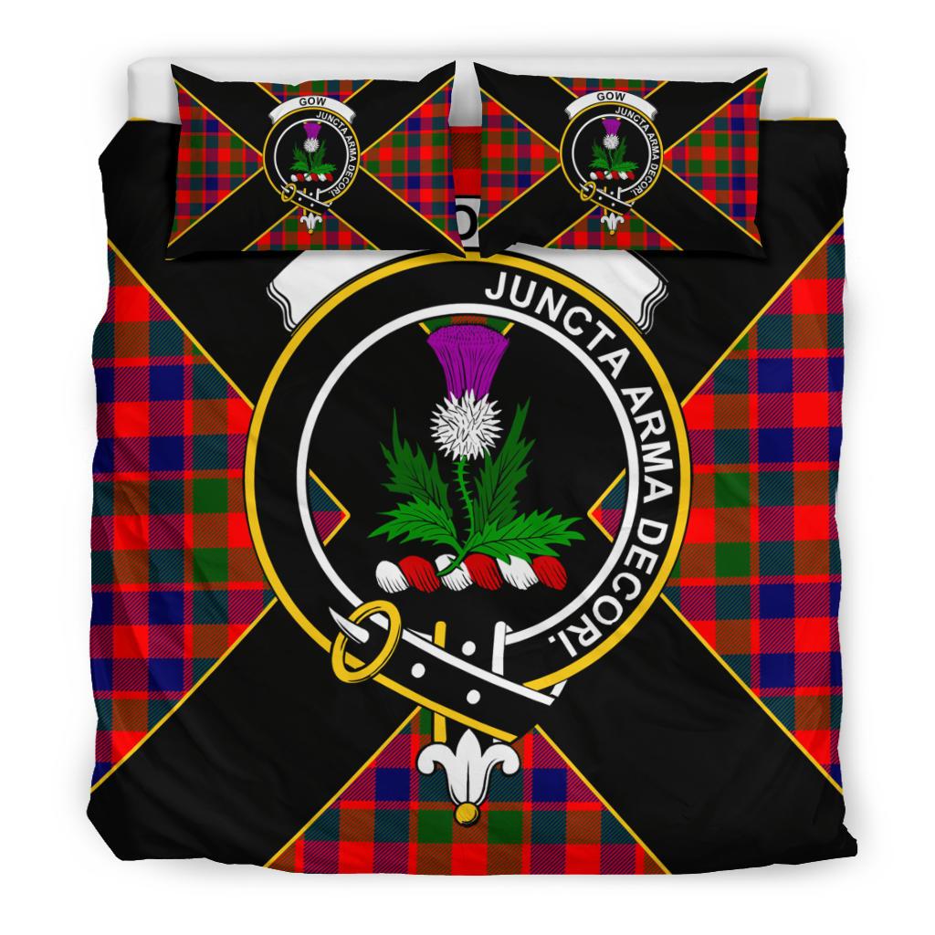 Gow Of Skeoch Tartan Crest Bedding Set