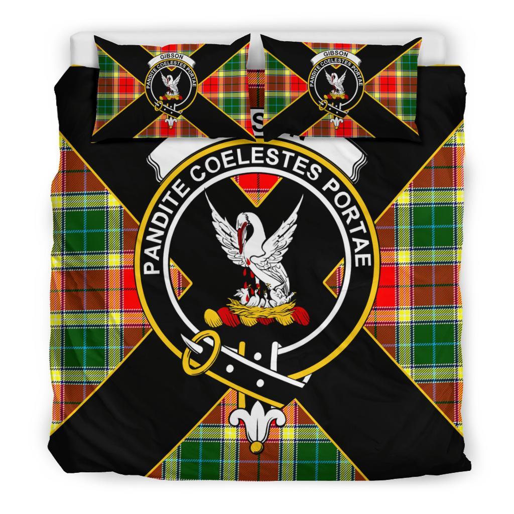 Gibson Tartan Crest Bedding Set - Luxury Style