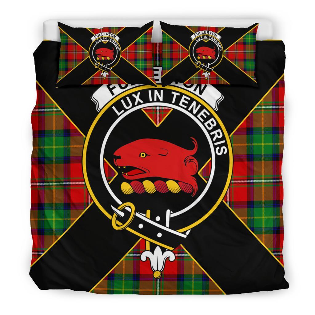 Fullerton Tartan Crest Bedding Set - Luxury Style