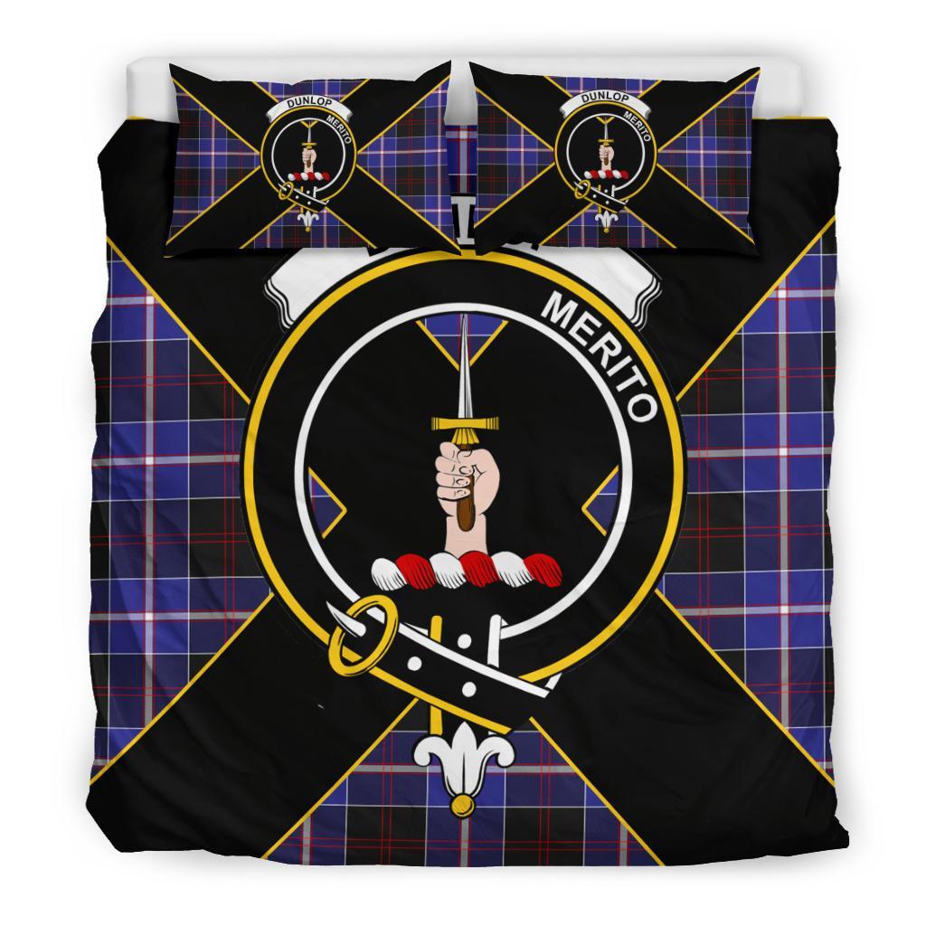 Dunlop Tartan Crest Bedding Set - Luxury Style