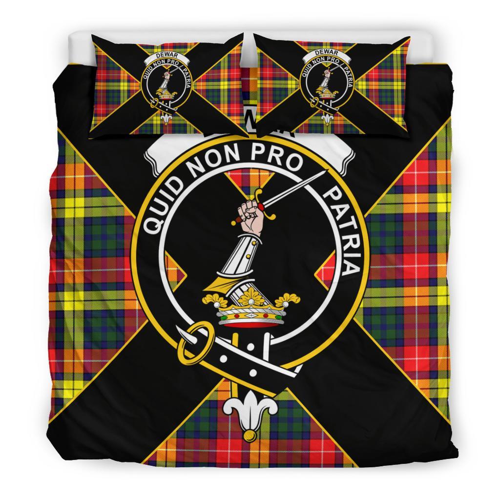 Dewar Tartan Crest Bedding Set - Luxury Style