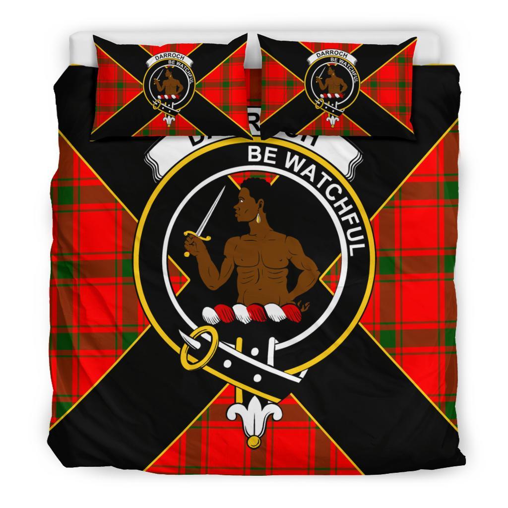 Darroch (Gourock) Tartan Crest Bedding Set - Luxury Style