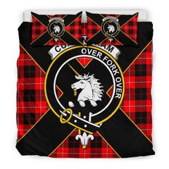 Cunningham Tartan Crest Bedding Set - Luxury Style