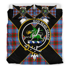 Crichton Tartan Crest Bedding Set - Luxury Style