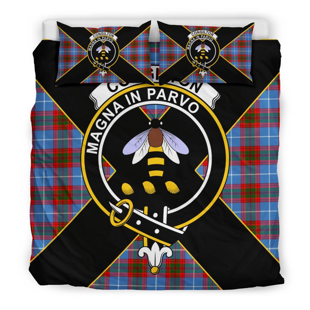 Congilton Tartan Crest Bedding Set - Luxury Style