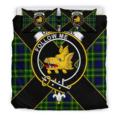 Campbell of Breadalbane Tartan Crest Bedding Set - Luxury Style