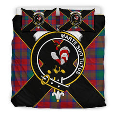 Byres Tartan Crest Bedding Set - Luxury Style