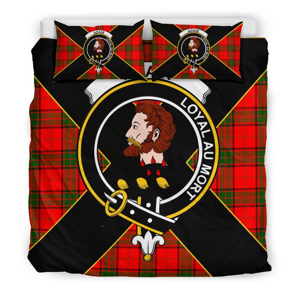 Adair Tartan Crest Bedding Set - Luxury Style