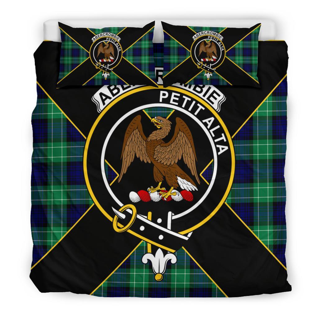 Abercrombie Tartan Crest Bedding Set - Luxury Style