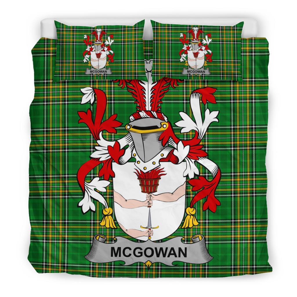 McGowan or McGouan Family Tartan Crest Bedding Set