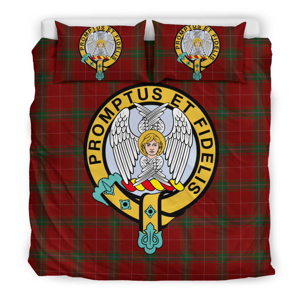 Carruthers Tartan Official Crest Bedding Set