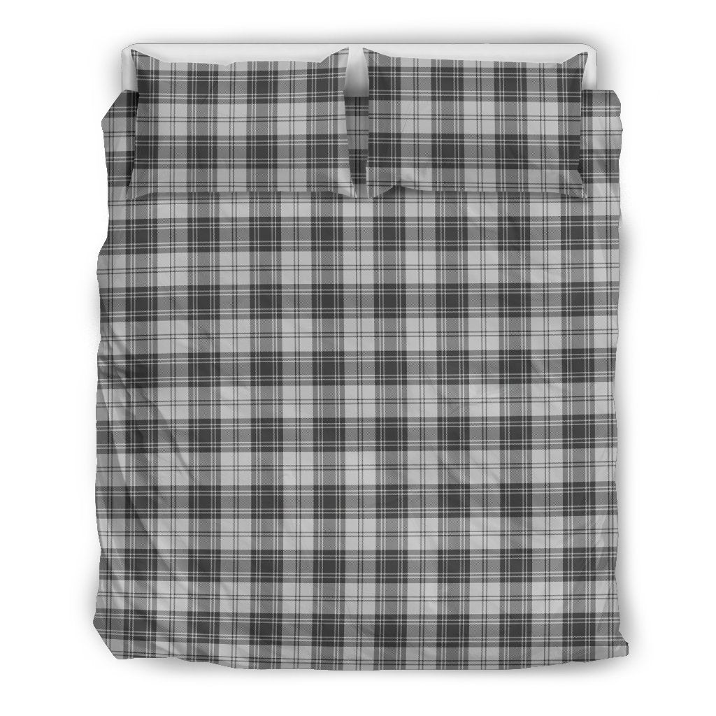 Douglas Grey Modern Tartan Bedding Set