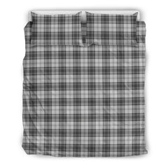 Douglas Grey Modern Tartan Bedding Set