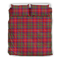 Shaw Red Modern Tartan Bedding Set