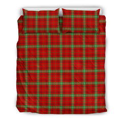 Morrison Red Modern Tartan Bedding Set