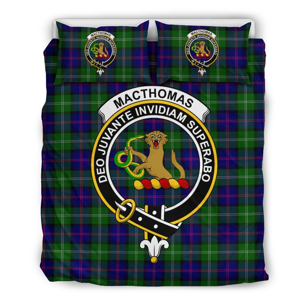 Macthomas Family Tartan Crest Bedding Set