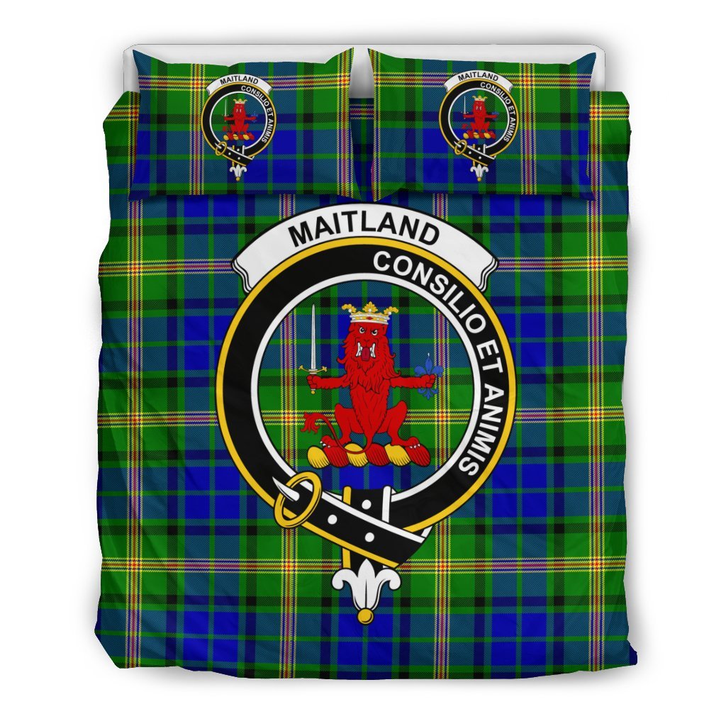 Maitland Family Tartan Crest Bedding Set