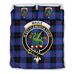 Maule Family Tartan Crest Bedding Set