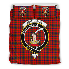 Matheson Family Tartan Crest Bedding Set