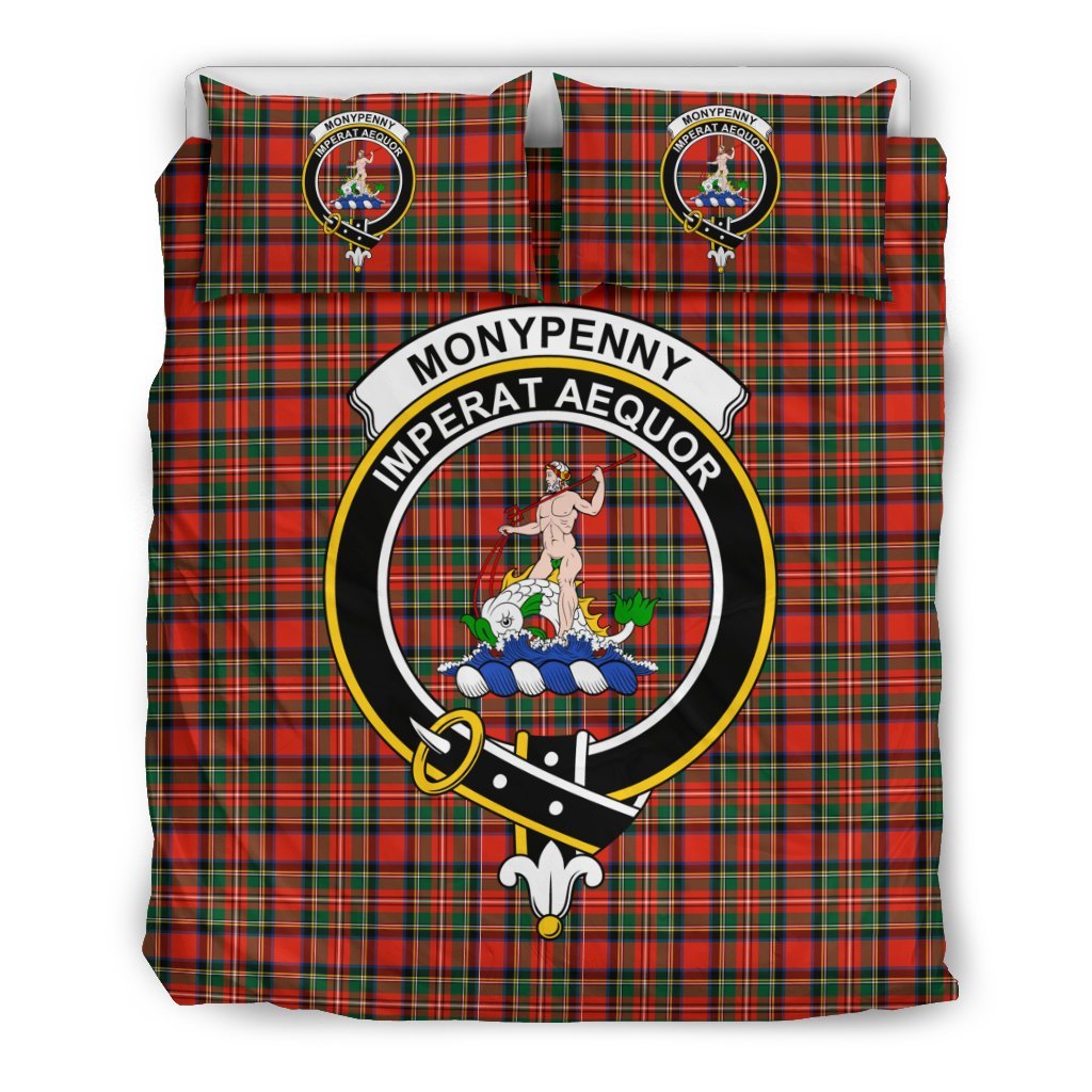 Monypenny Family Tartan Crest Bedding Set