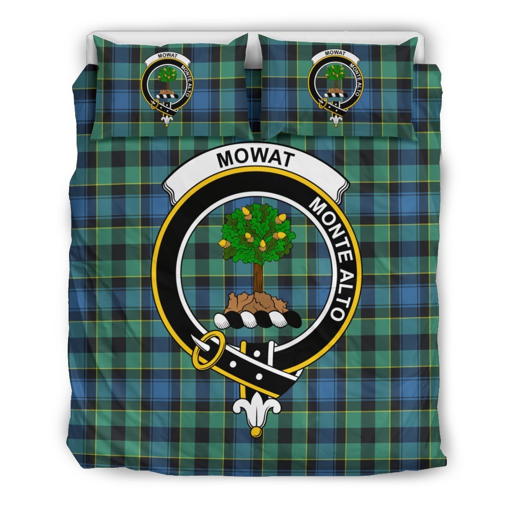 Mowat (Of Inglistoun) Family Tartan Crest Bedding Set