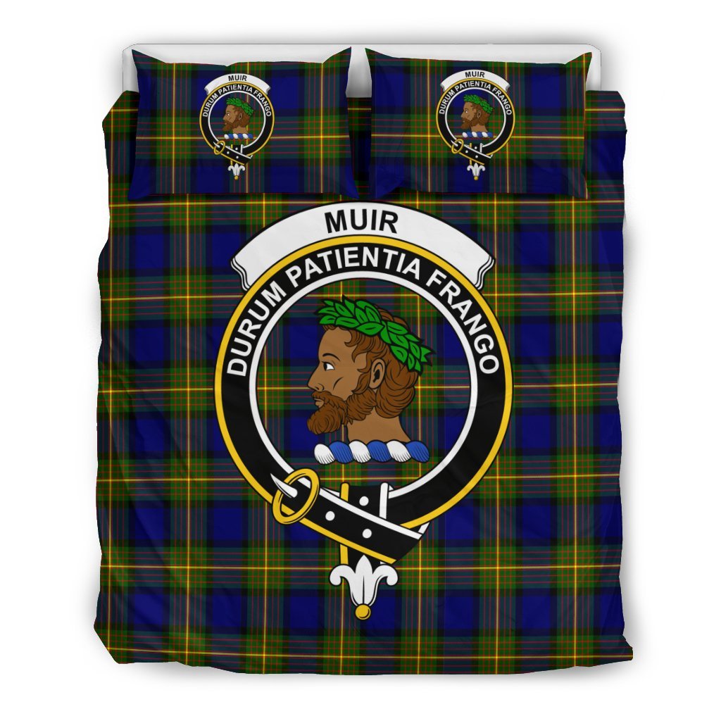 Muir Family Tartan Crest Bedding Set