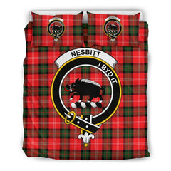 Nesbitt (Or Nisbet) Family Tartan Crest Bedding Set