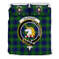 Oliphant Family Tartan Crest Bedding Set