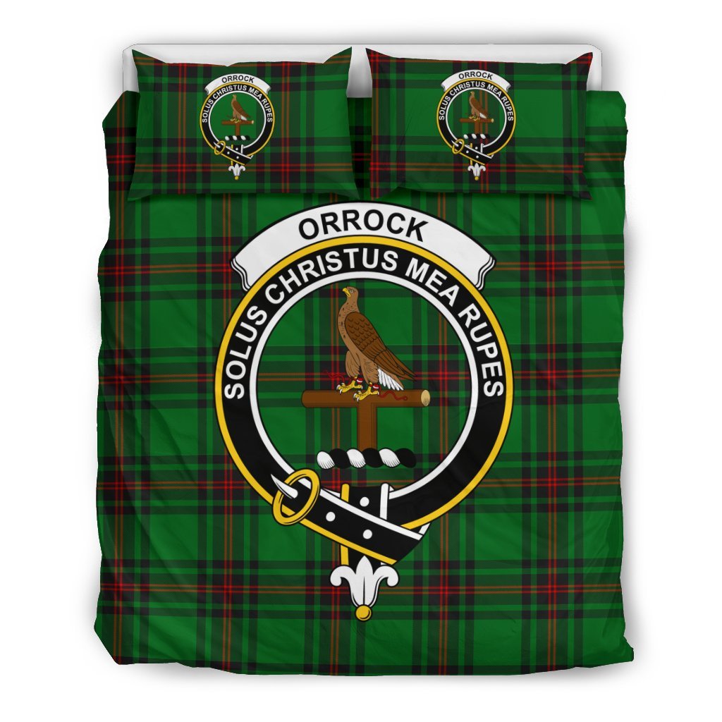 Orrock Family Tartan Crest Bedding Set