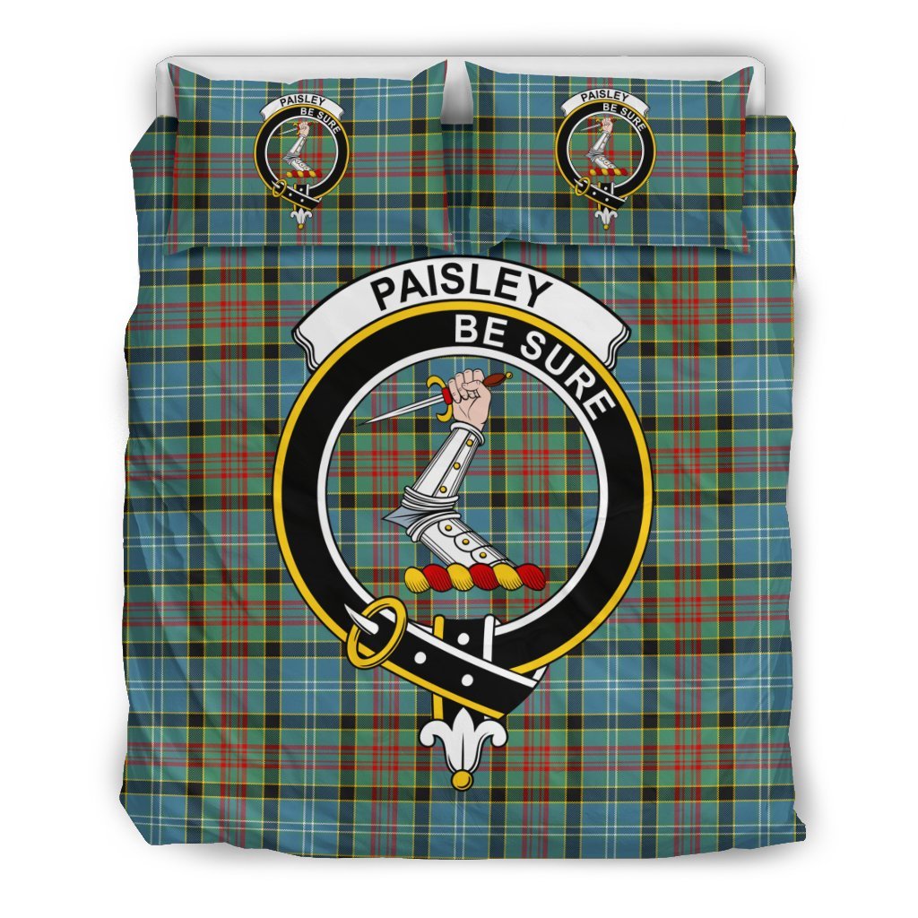 Paisley (Or Pasley) Tartan Crest Bedding Set