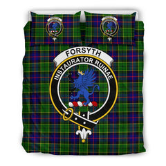 Forsyth Family Tartan Crest Bedding Set