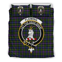 Fleming Family Tartan Crest Bedding Set