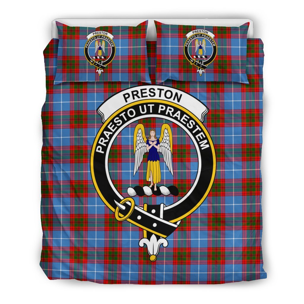 Preston Family Tartan Crest Bedding Set