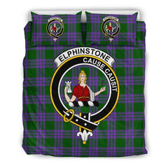 Elphinstone Family Tartan Crest Bedding Set