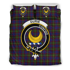 Durie Family Tartan Crest Bedding Set