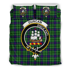 Duncan Family Tartan Crest Bedding Set