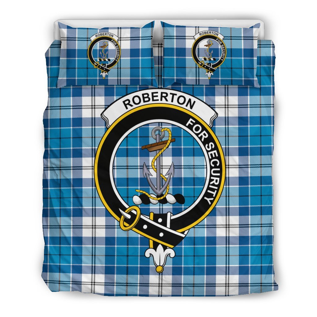 Roberton Family Tartan Crest Bedding Set