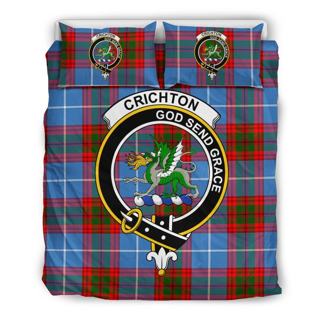 Crichton Family Tartan Crest Bedding Set