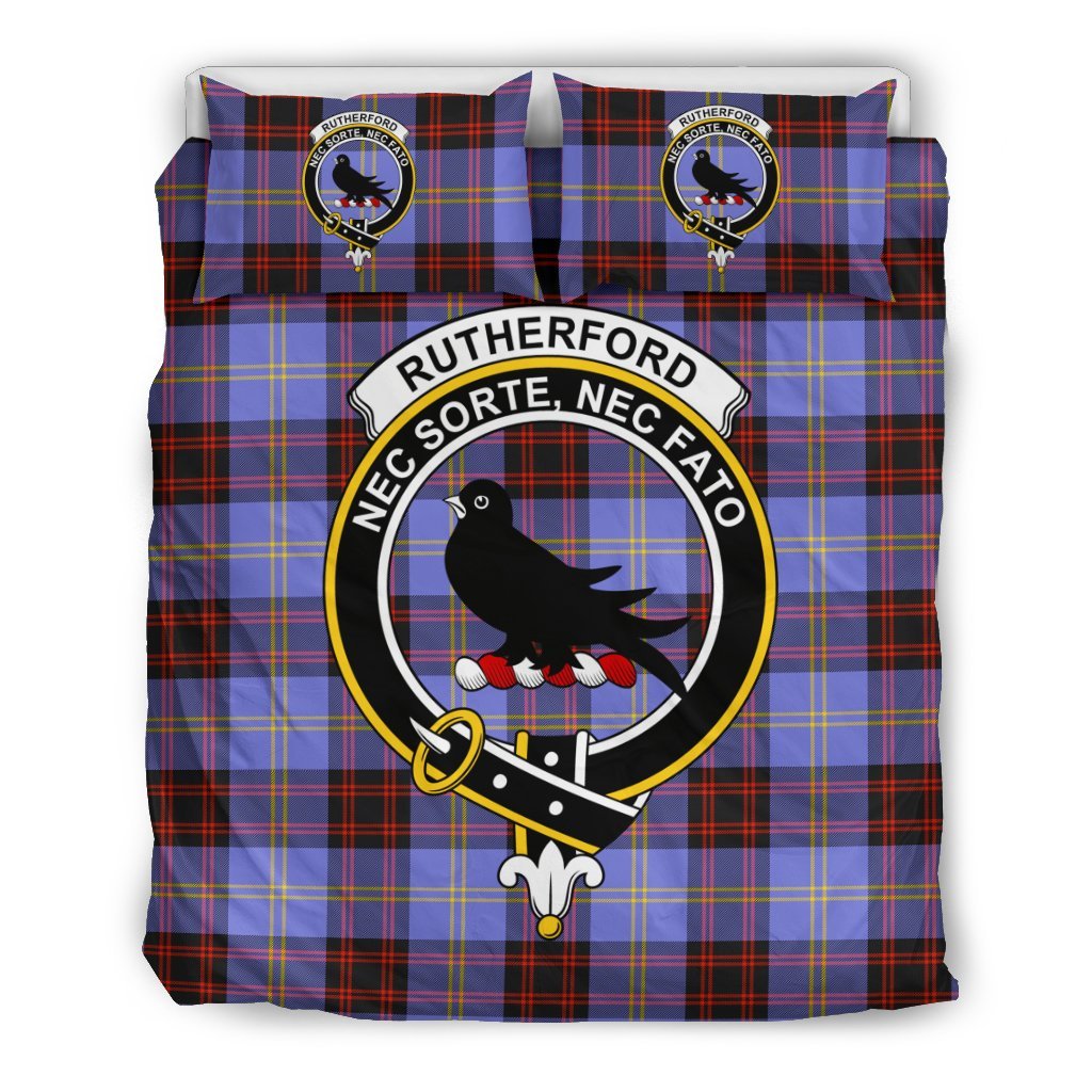 Rutherford Family Tartan Crest Bedding Set